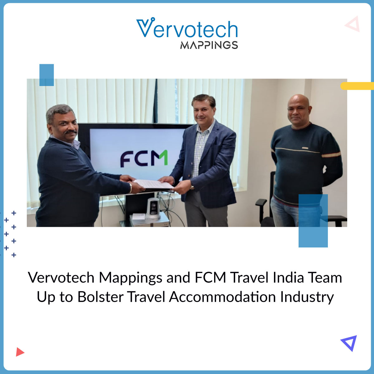 Vervotech Mappings y FCM Travel India se unen para reforzar el sector del alojamiento de viajes
