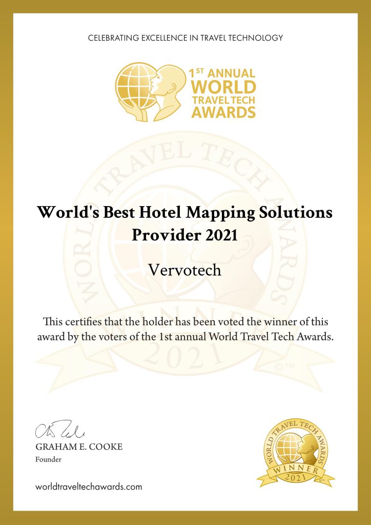 World Travel Tech Award - Vervotech
