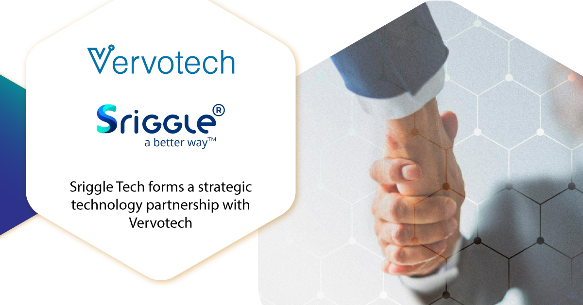 Sriggle Tech forms a strategic tech partnership with Vervotech