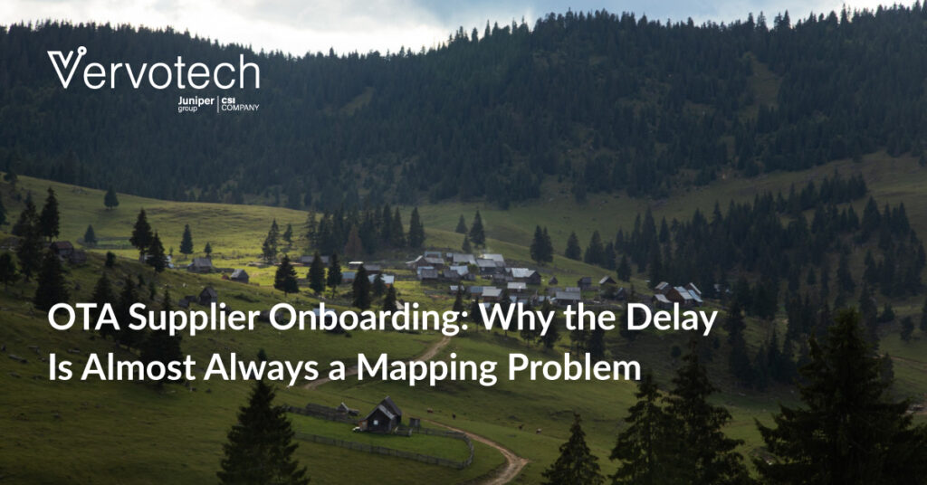 OTA Supplier Onboarding: Why the Delay Is Almost Always a Mapping Problem