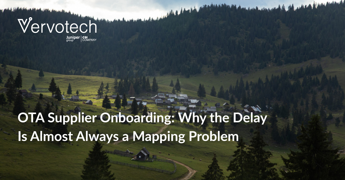 OTA Supplier Onboarding: Why the Delay Is Almost Always a Mapping Problem